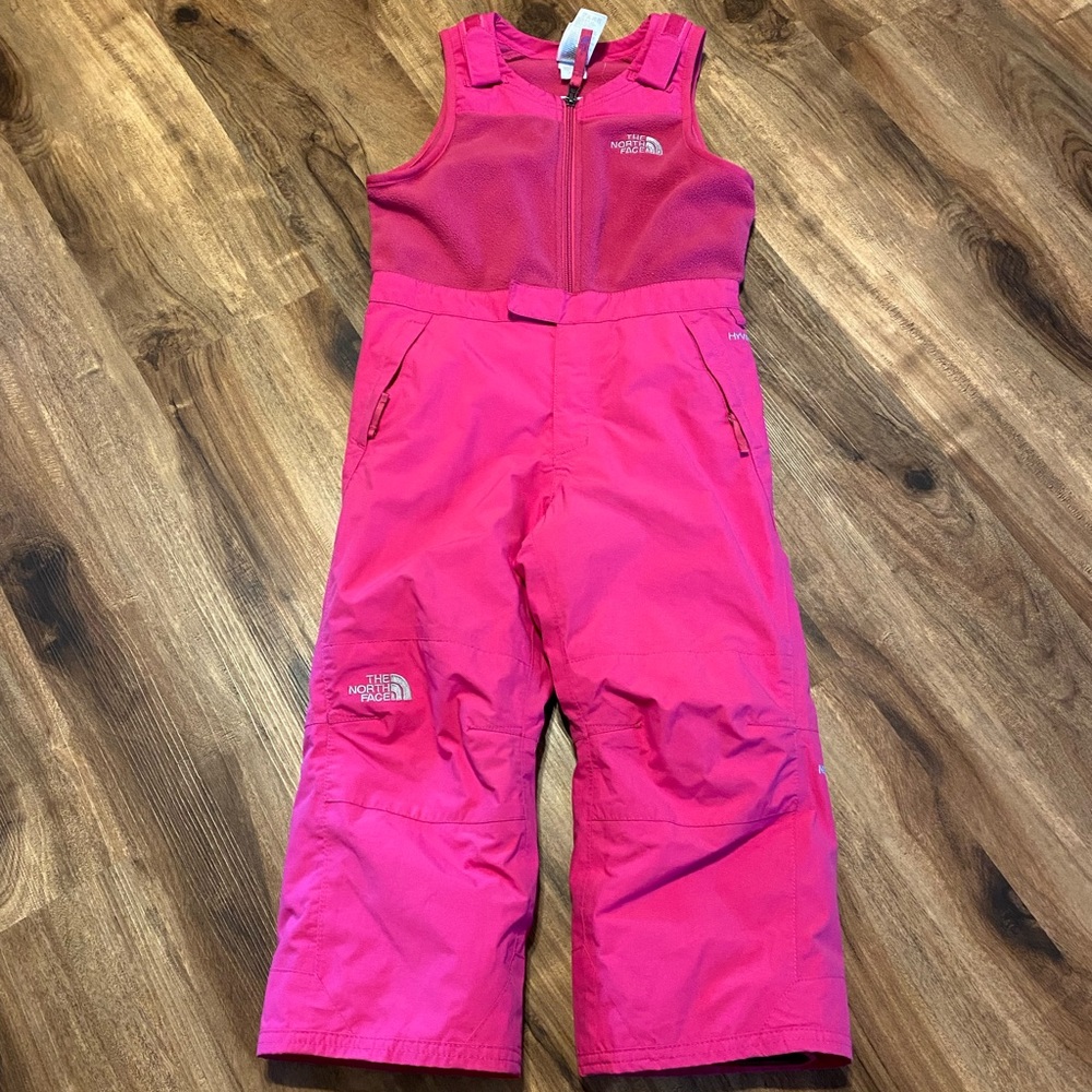 The North Face snow bibs. Used condition